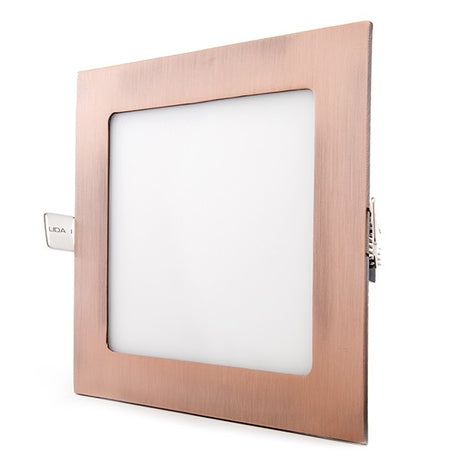 Placa de LEDs Cuadrada 170x170mm 12W 860Lm 50.000H Bronce