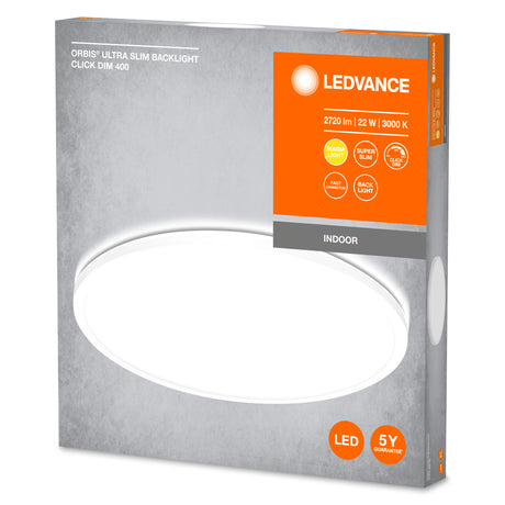 Plafón LED Ledvance    22W 1850Lm 3000K 110º IP20 Regulable