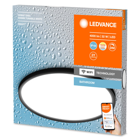 Plafón LED Ledvance "Smart"   32W 2700Lm 3000…6500K 110º IP44 Regulable