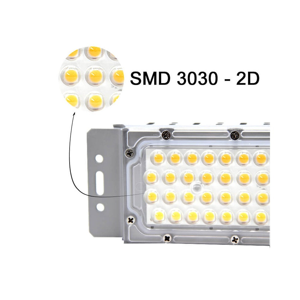 El nuevo módulo óptico PHILIPS LUMILEDS con un rendimiento de 186Lm/W y un ángulo de 136°x78° sirve como recambio de las antiguas bombillas de las farolas tradicionales Villa y Fernandina.
