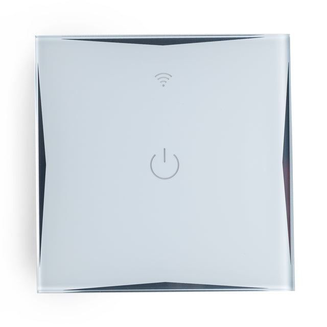 Interruptor Inteligente Táctil Cristal 1 Vía 600W Compatible Google Home/Alexa [HIT-KS-601-1]