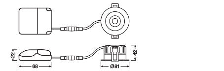 Foco Spot LED LEDVANCE    8W 640Lm 2700K 36º IP65/IP20 Regulable