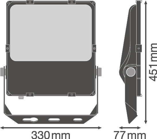 Foco Proyector LED Ledvance   150W 19900Lm 4000K 55 x 110º IP66 Regulable DALI