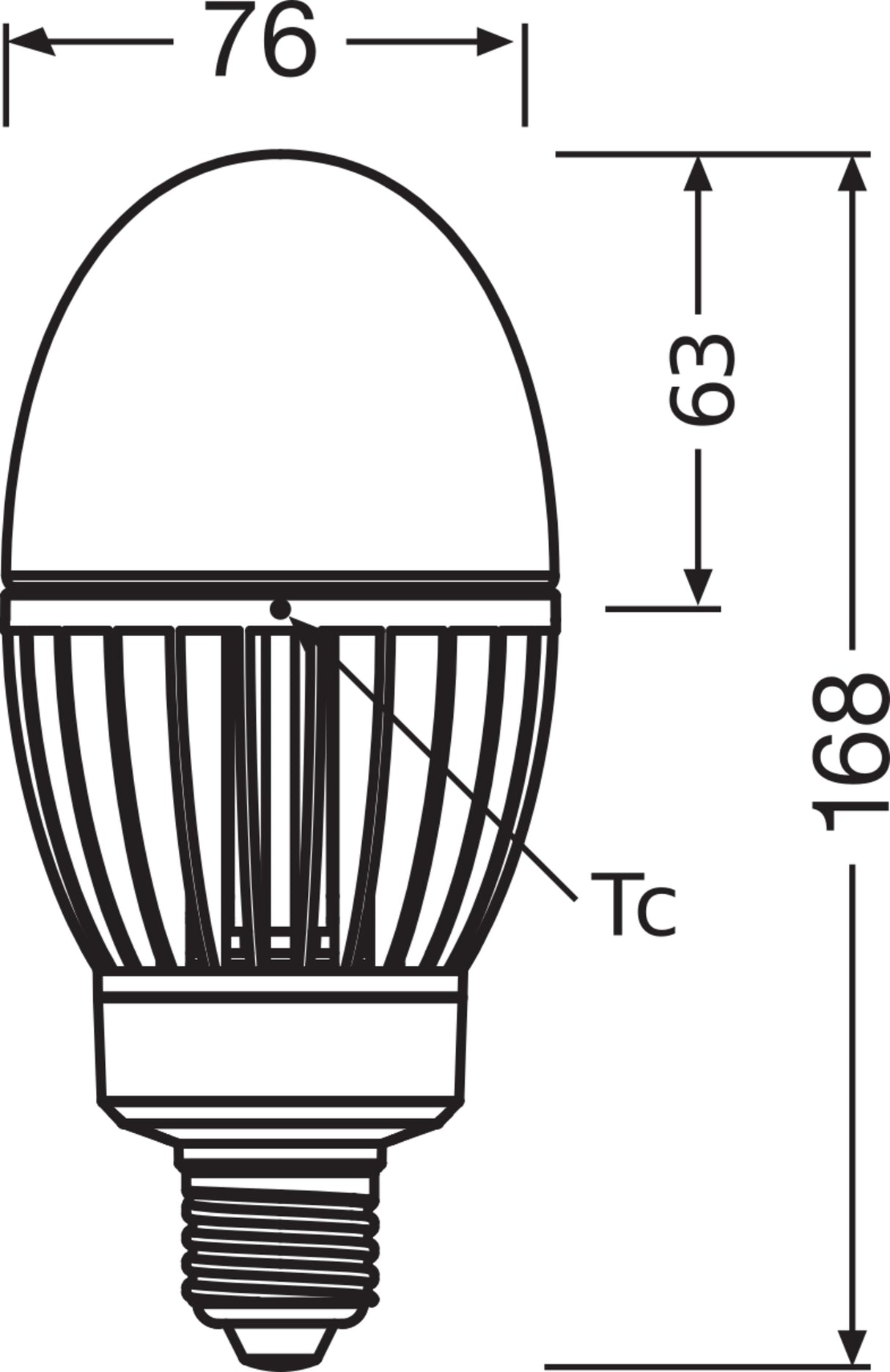 Bombilla LED OSRAM E27 29W 4000Lm 4000K 360º IP65