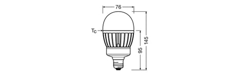 Bombilla LED OSRAM E27 21,5W 2700Lm 2700K 360º IP65