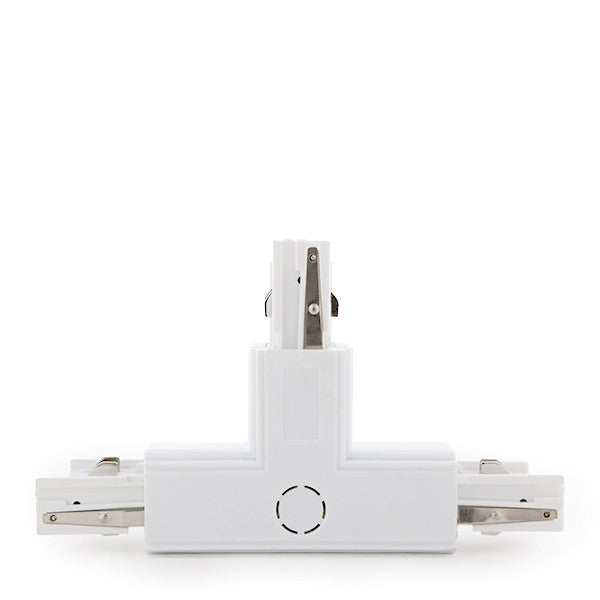 "T" Connector for 3-Phase Rail White