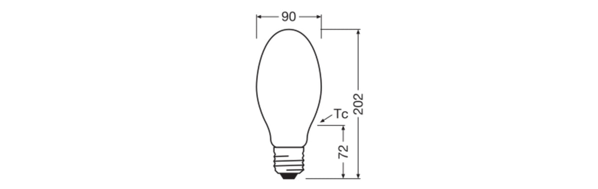 Bombilla LED LEDVANCE E40 38W 5400Lm 2700K 360º IP65