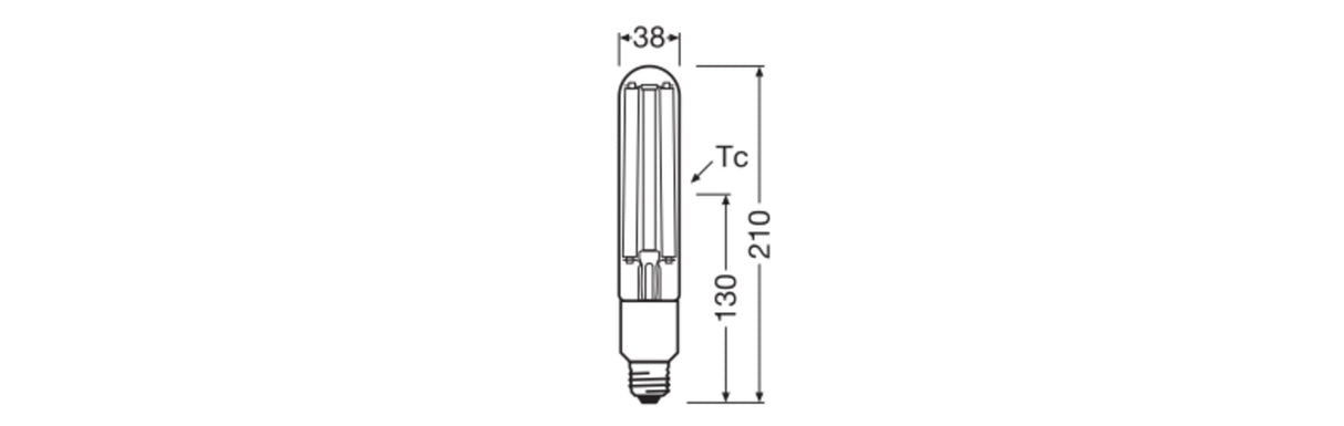 Bombilla LED LEDVANCE E27 35W 5400Lm 2700K 360º IP65