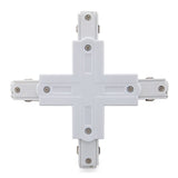 "+" Connector for 3-Phase Rail White