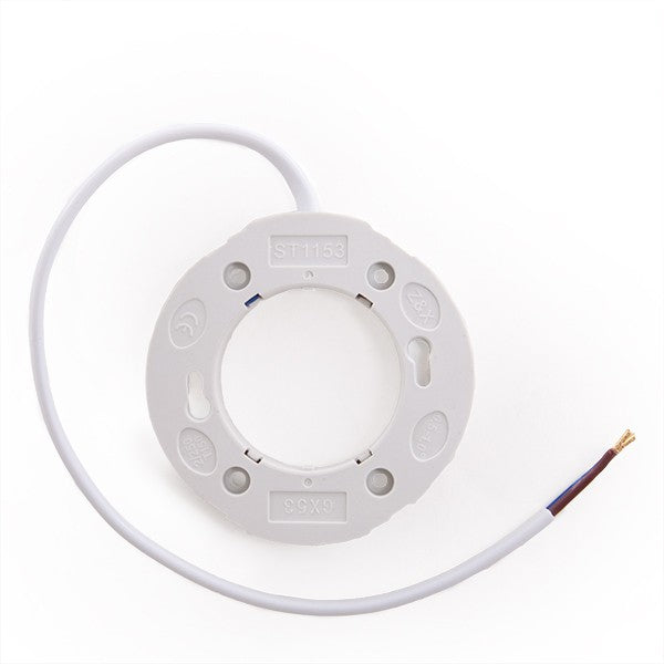 Portalámparas Cerámico GX53 Cable 300mm 180ºC