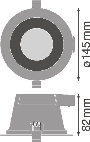 Downlight LED LEDVANCE   13W 1030…1210Lm 3000…5700K 60º IP54/IP20