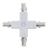 "+" Connector for 3-Phase Rail White