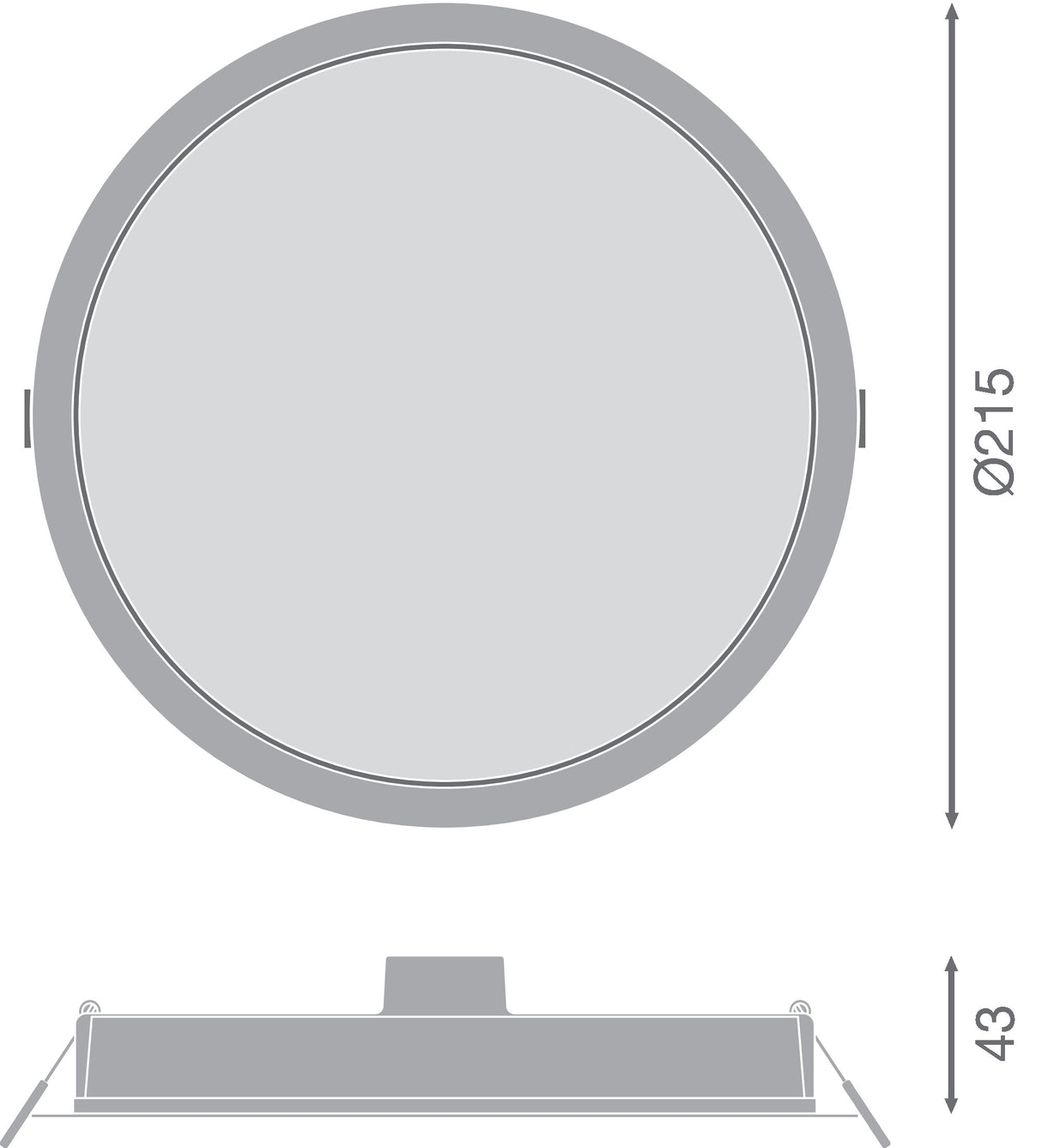 Downlight LED LEDVANCE   30W 3000Lm 6500K 100º IP44