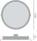 Downlight LED LEDVANCE   30W 3000Lm 6500K 100º IP44