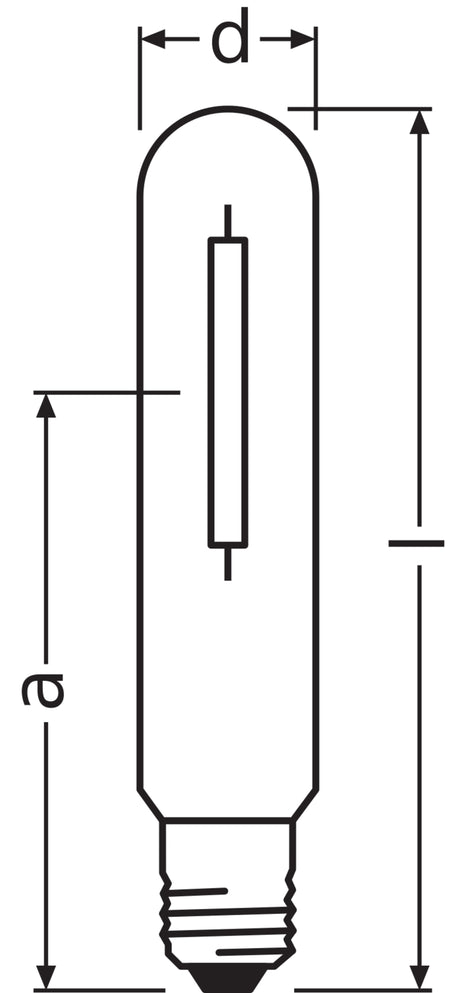 Bombilla Vapor de Sodio Ledvance/Osram E40 150W 17500Lm 2000K   Regulable