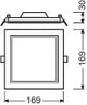 Downlight LED LEDVANCE   12W 1020Lm 6500K 120º IP20