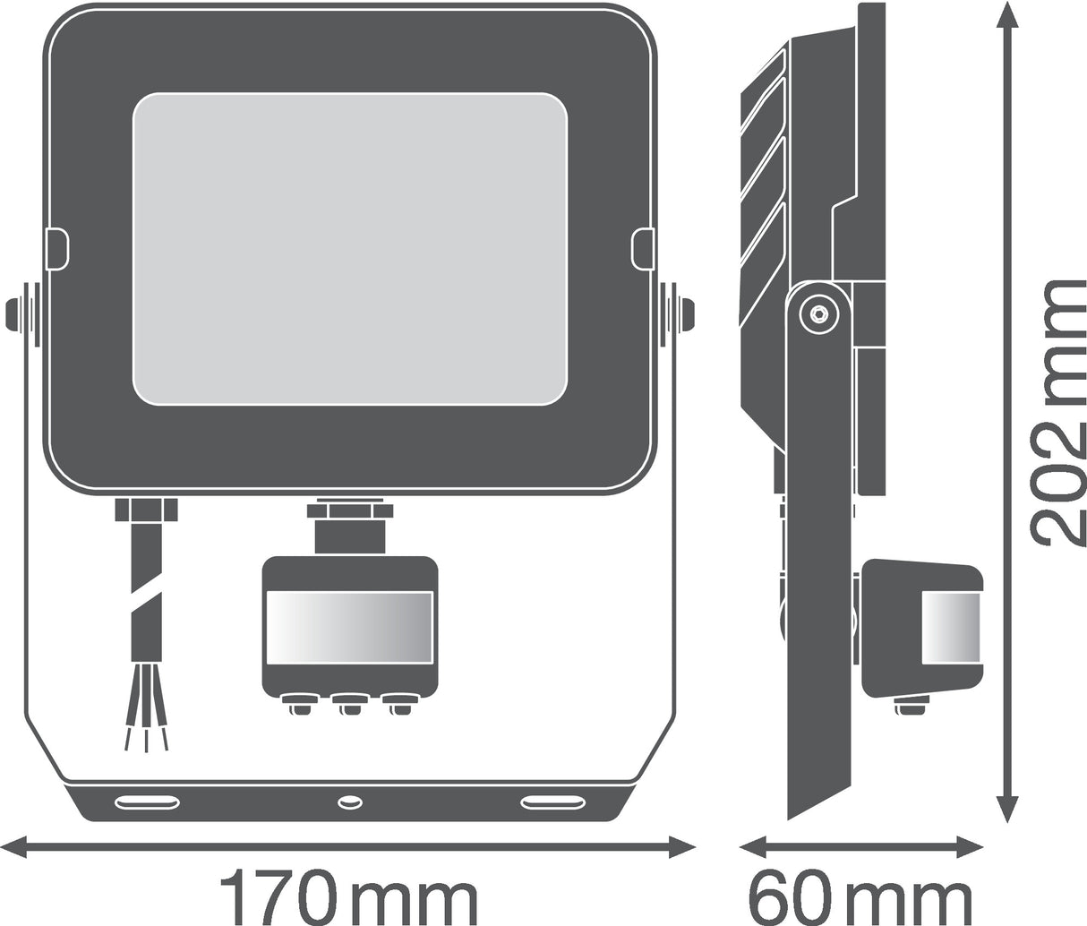 Foco Proyector LED Ledvance   50W 4500Lm 3000K 100 x 100º IP65 Sensor