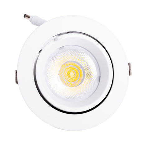 Foco Downlight LED 30W 3000Lm 4000ºK Circular Orientable 30.000H [HO-COB-C-OR-30W-W]