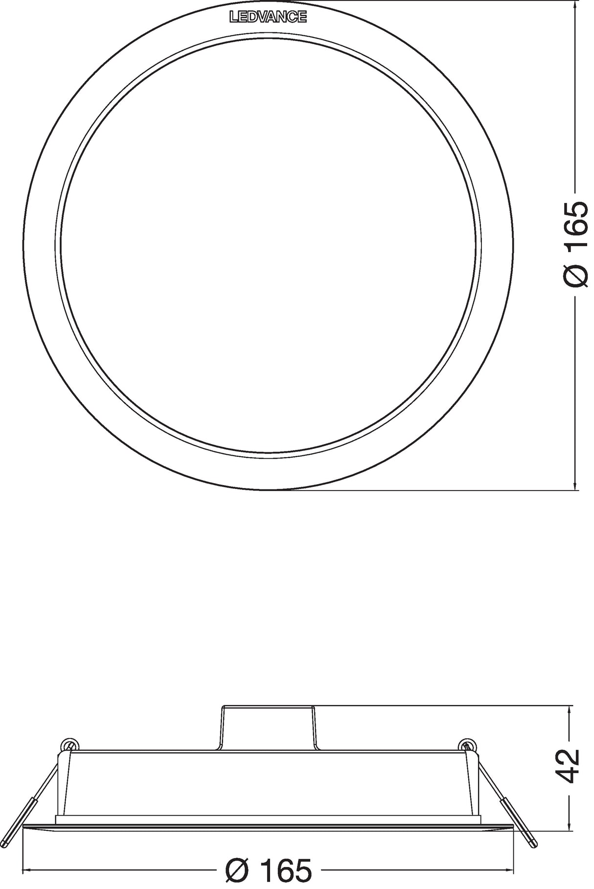 Downlight LED LEDVANCE   13W 1300Lm 4000K 100º IP44