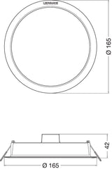 Downlight LED LEDVANCE   13W 1300Lm 4000K 100º IP44