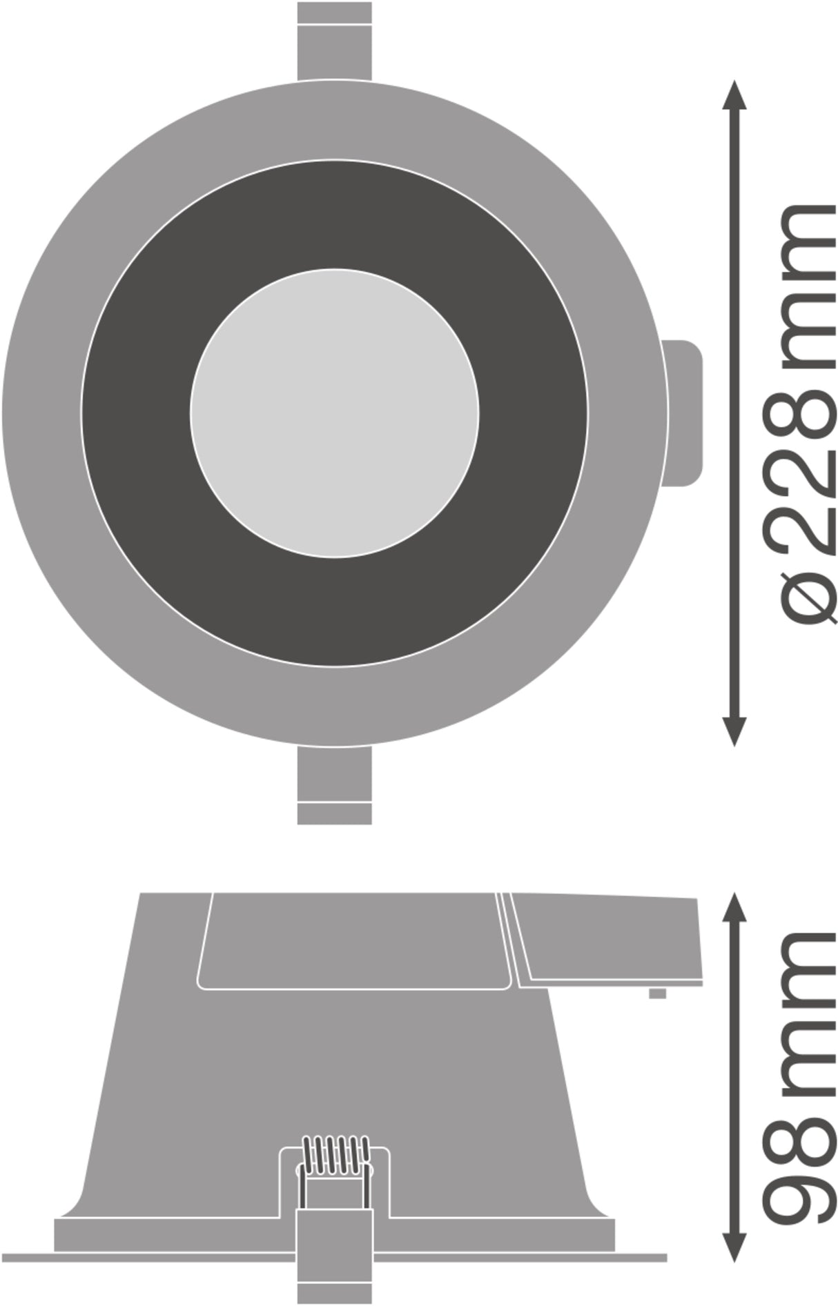 Downlight LED LEDVANCE   20W 1720…1930Lm 3000…5700K 60º IP54/IP20