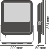 Foco Proyector LED Ledvance   125W 15000Lm 4000K 100 x 100º IP65