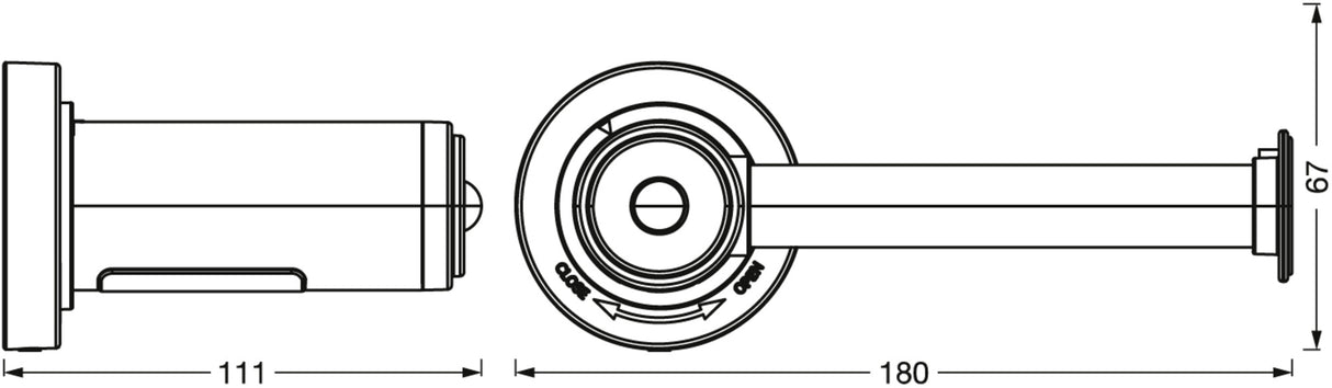 Portarollos LED LEDVANCE 0,18W 10Lm 3000K 100 ° Sensor IP44