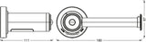 Portarollos LED LEDVANCE 0,18W 10Lm 3000K 100 ° Sensor IP44