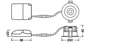 Foco Spot LED LEDVANCE    8W 720Lm 4000K 36º IP44/IP20 Regulable