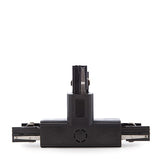 "T" Connector for 3-Phase Rail Black