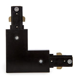 90º Connector for 3 Phase Tracklight Rail Black