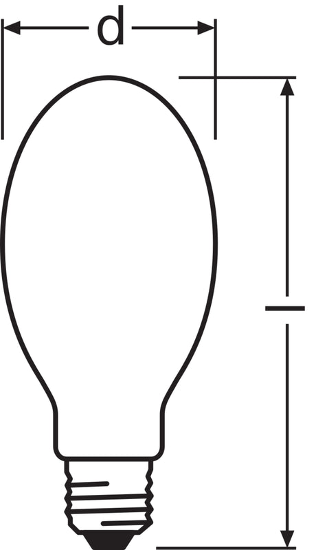 Bombilla Vapor de Sodio Ledvance/Osram E27 70W 5900Lm 2000K   Regulable