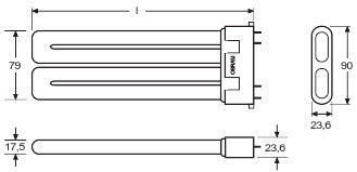 Bombilla Tradicional OSRAM/DULUX 2G10 24W 1700Lm 4000K   Regulable