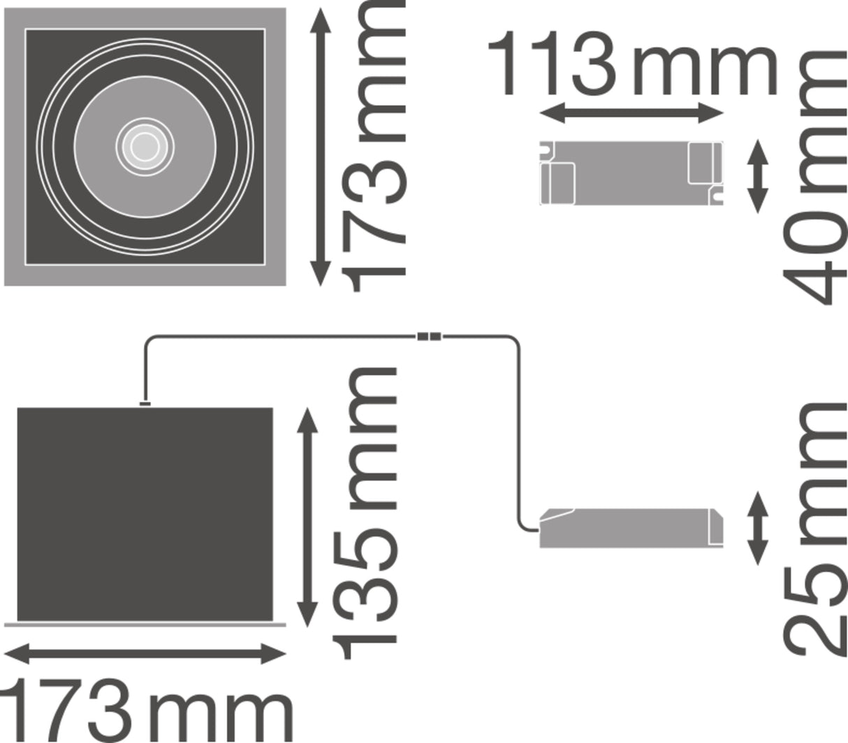 Foco Spot LED LEDVANCE    30W 2700Lm 4000K 38º IP20