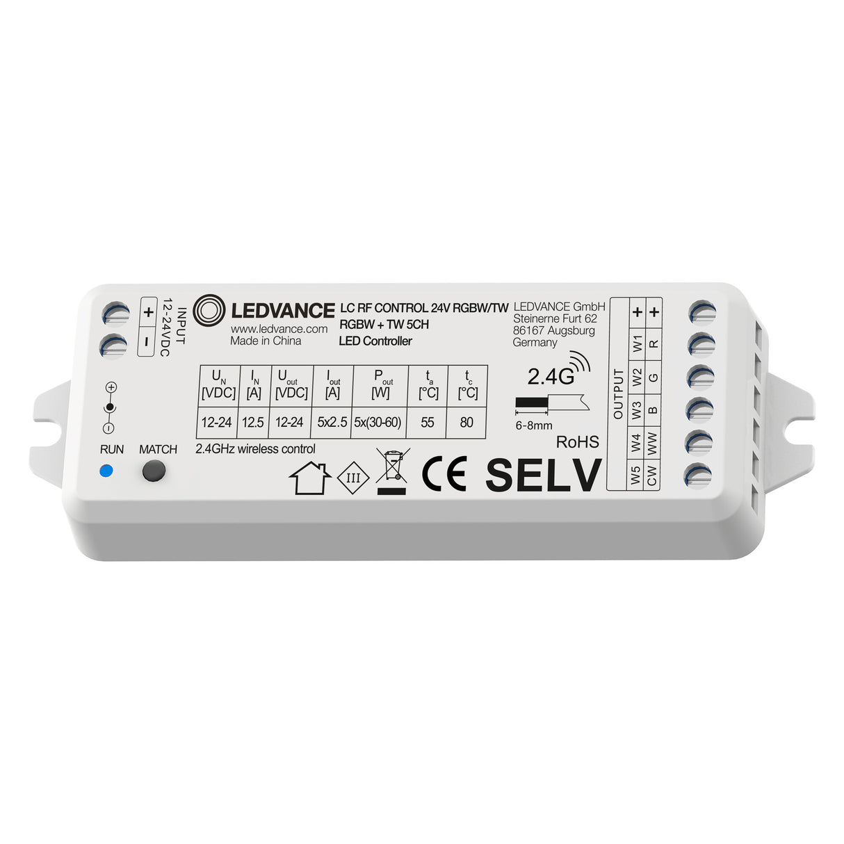 Controlador LEDVANCE  EC  LC RF Control 24V RGBW/TW