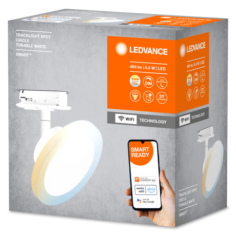 Foco de Carril Ledvance  "Smart"   6,5W 450Lm 3000…6500K 270º IP20 Regulable