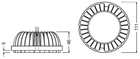 Módulo LED Osram/Ledvance   17W 1698Lm 3900K 24º IP20
