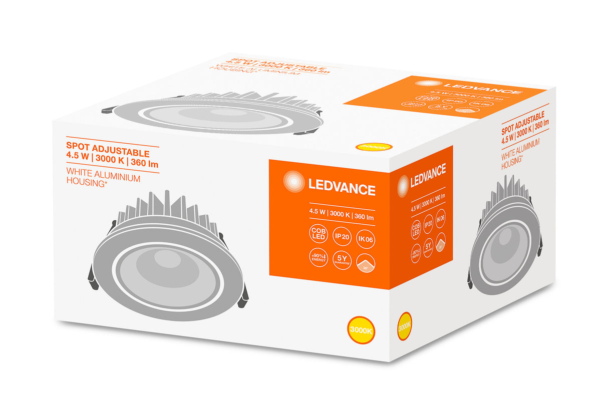 Foco Spot LED LEDVANCE    4,5W 360Lm 3000K 36º IP20