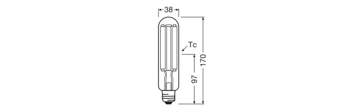 Bombilla LED LEDVANCE E27 21W 3600Lm 2700K 360º IP65