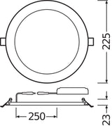 Downlight LED LEDVANCE   22W 1920Lm 4000K 120º IP20