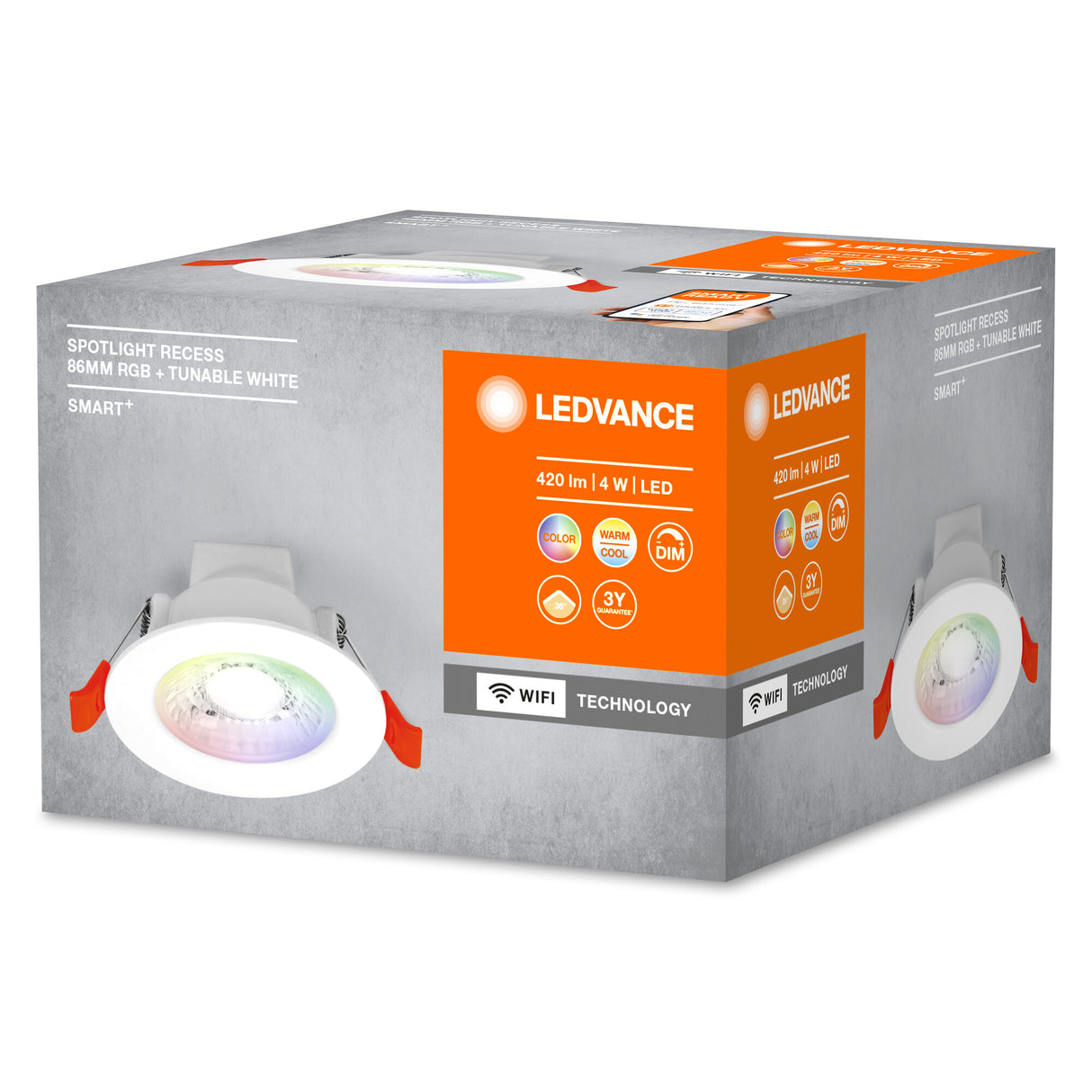 Downlight LED Ledvance "Smart"   4W 400Lm 3000…6500K 36º IP20 Regulable