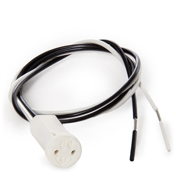 Portalámparas Cerámico G4/MR11 Cable 300mm 180ºC