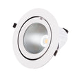 Foco Downlight LED 40W 4000Lm 4000ºK Circular Orientable 30.000H [HO-COB-C-OR-40W-W]