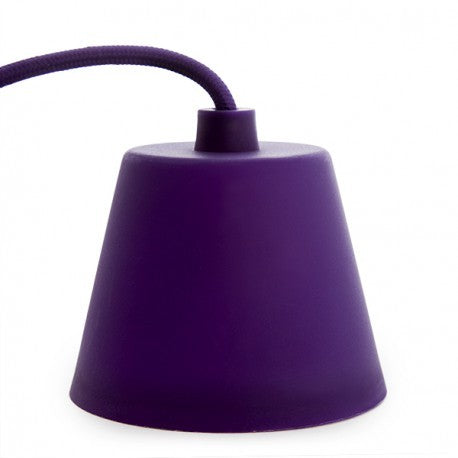 E27 Lampholder with 1 Metre Cable and Rosette - Purple