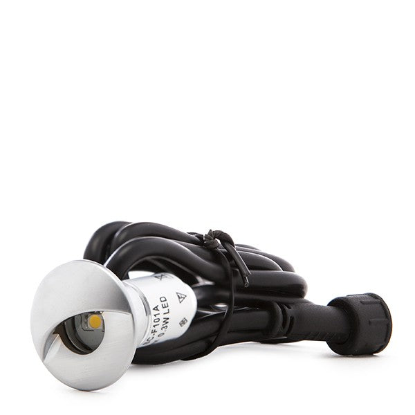 Foco de LEDS para Empotrar IP65 0,3W 12VDC 30Lm con Cable 1M/Conector Macho 50.000H