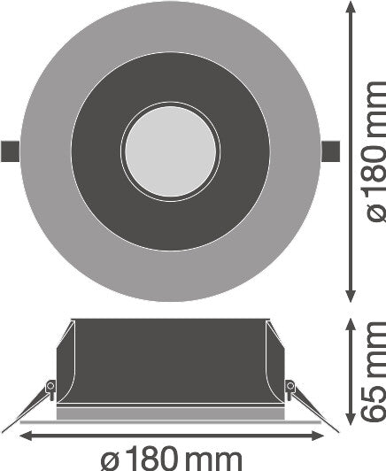 Downlight LED LEDVANCE   14W 1600Lm 4000K 65º IP54/IP20