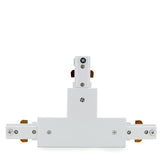 Conector T para Carril Trifásico Focos de LEDs Color Blanco