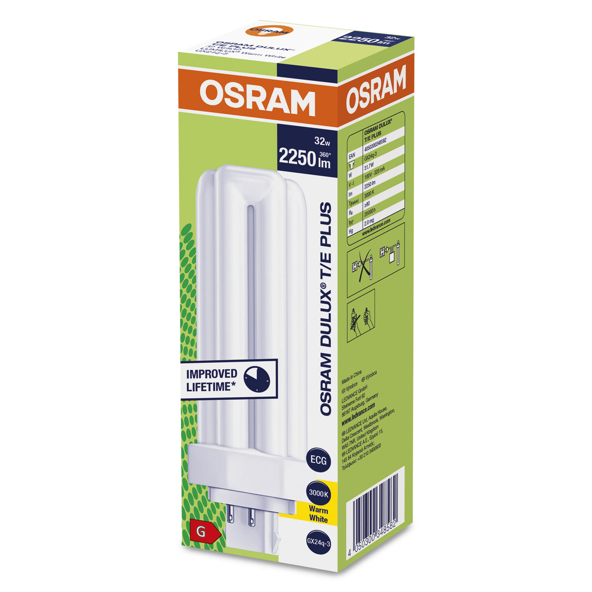 Bombilla Tradicional OSRAM/DULUX GX24q 3 32W 2250Lm 3000K   Regulable