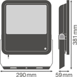 Foco Proyector LED Ledvance   125W 15000Lm 4000K 100 x 100º IP65 Sensor