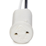 Portalámparas Cerámico G4/MR11 Cable 300mm 180ºC